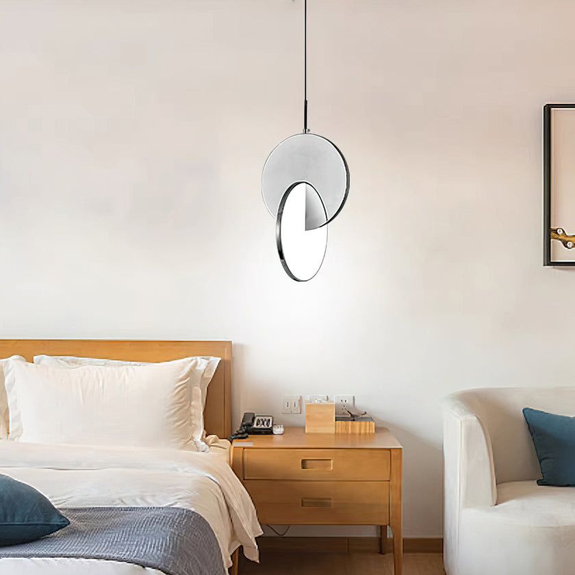 Overlapping Circular Pendant Light