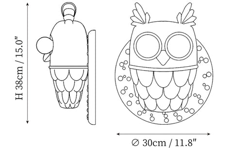 ∅ 11.8″ x H 15.0″ / Dia 30cm x H 38cm