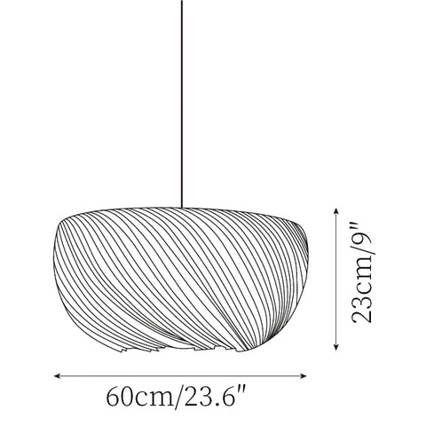 Parchment Pendant Lamp — Dimension drawings 1
