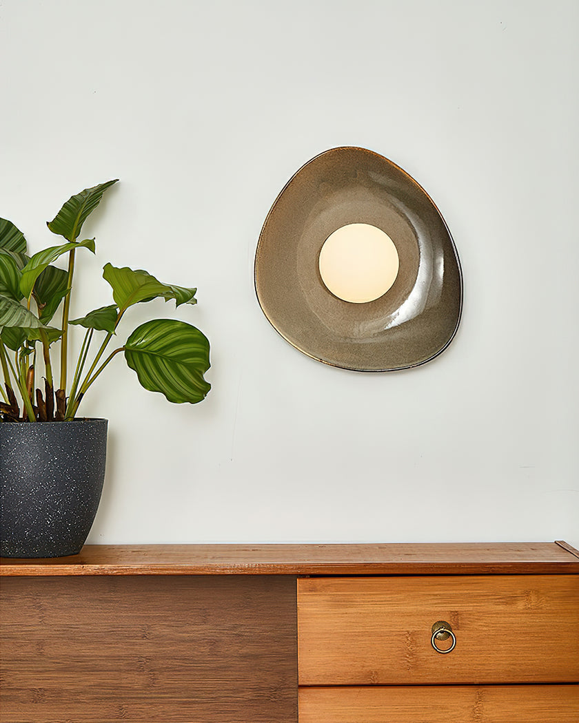 Pebble Disc Wall Light