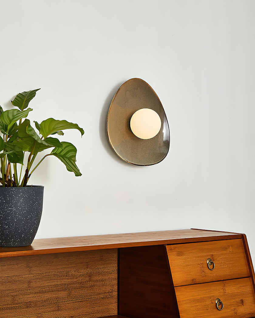 Pebble Disc Wall Light