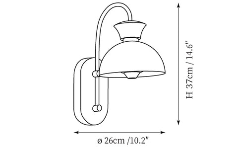 Luminária de Parede Petaluma — Desenhos técnicos 1