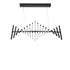 Piano Keys Black Chandelier