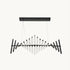 Piano Keys Black Chandelier