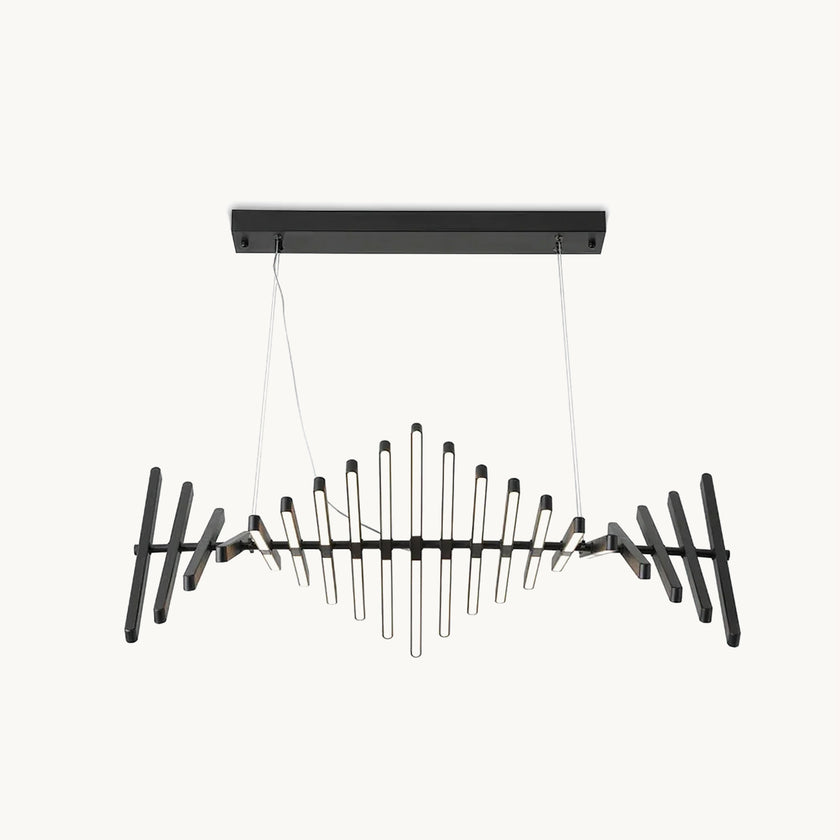 Piano Keys Black Chandelier