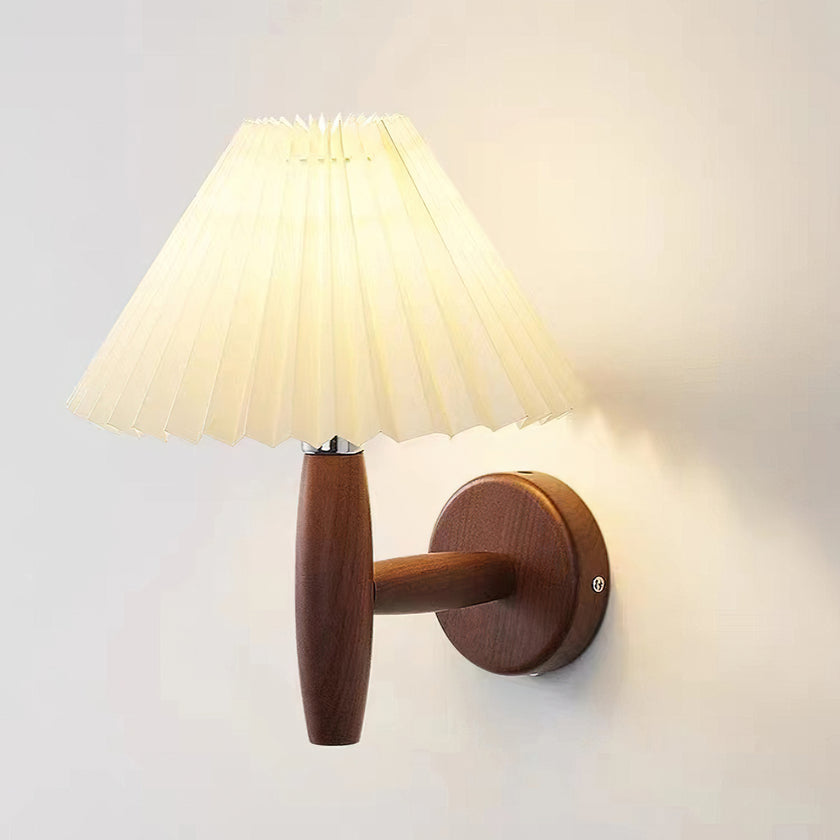 Pleated Umbrella Wall Lamp