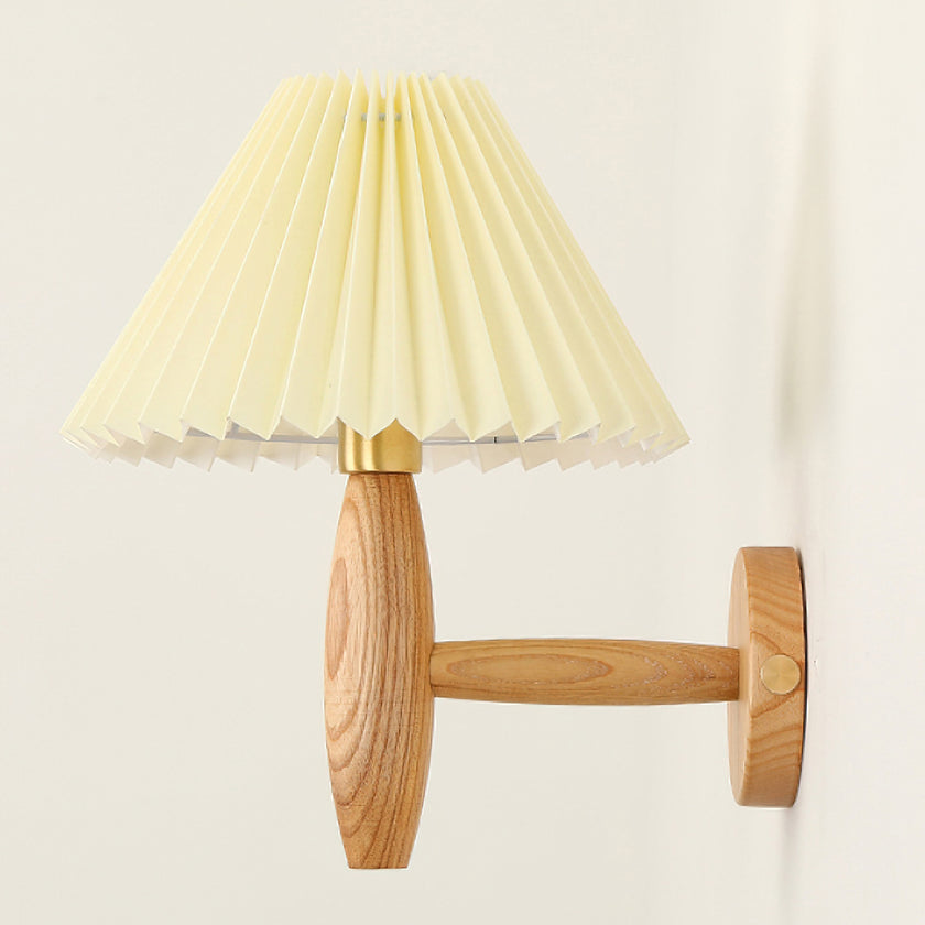 Pleated Umbrella Wall Lamp