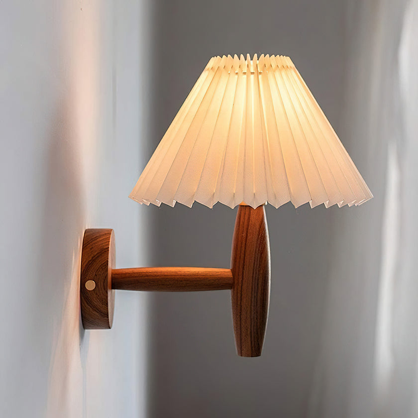 Pleated Umbrella Wall Lamp