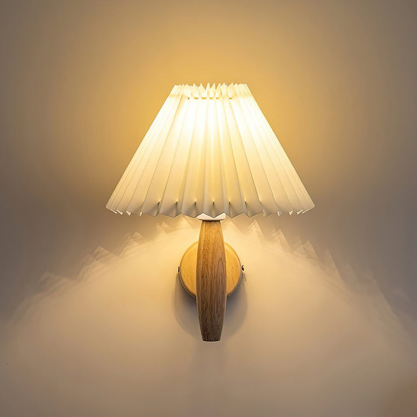 Pleated Umbrella Wall Lamp