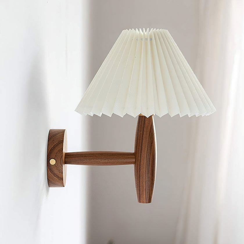 Pleated Umbrella Wall Lamp