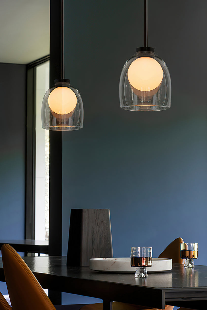 Postmodern Bell Glass Pendant light