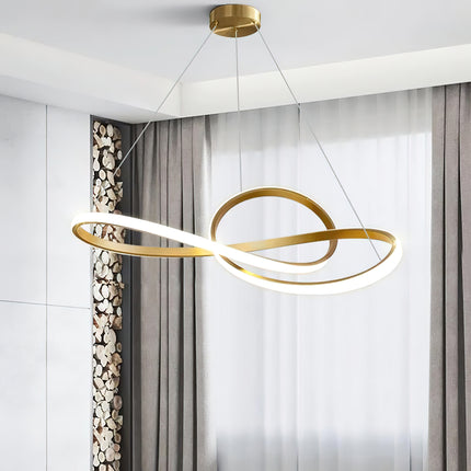 Postmodern Special-shaped Line Chandelier