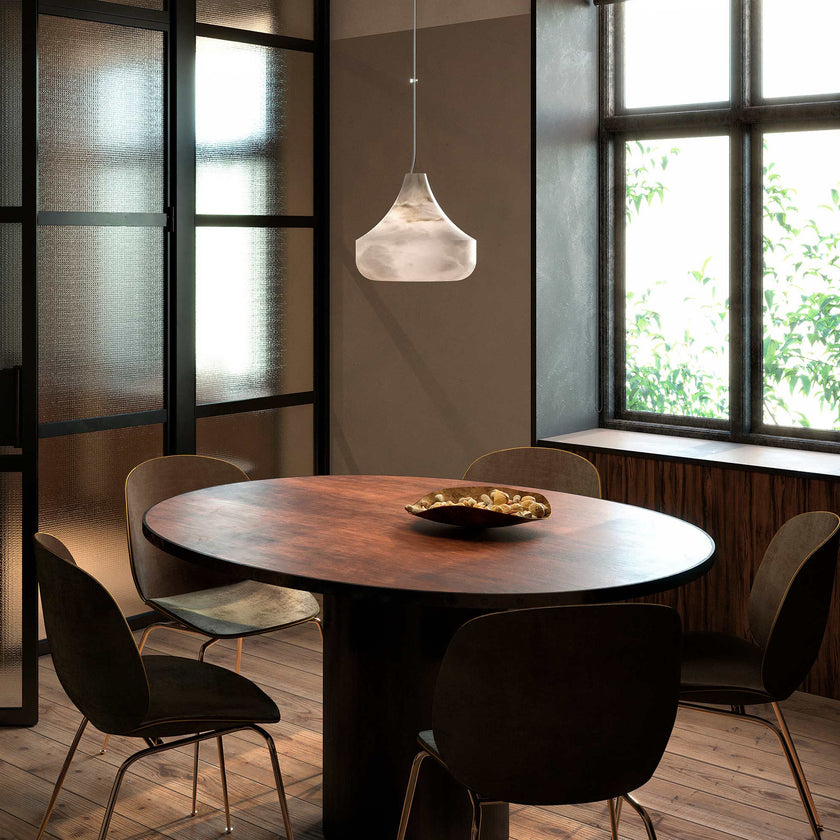 Prague Alabaster Pendant Light