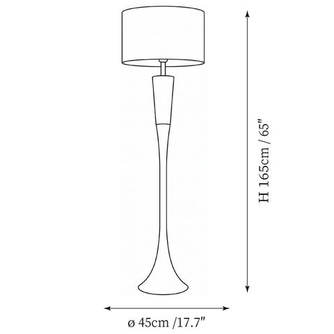 Luminária de Pé Procera — Desenhos técnicos 1