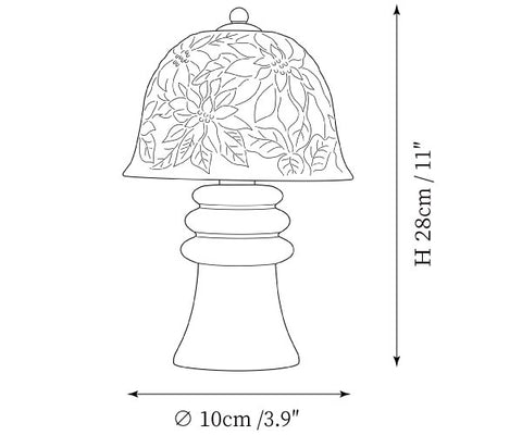 Lampada da Tavolo Pulcheria — Disegni dimensionali 1
