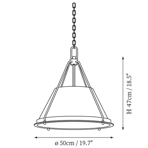 Pullman Pendant Light — Dimension drawings 2