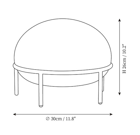 Pump Table Lamp — Dimension drawings 1