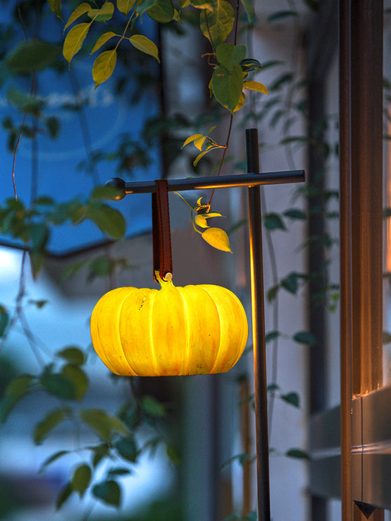Pumpkin Resin Table Lamp