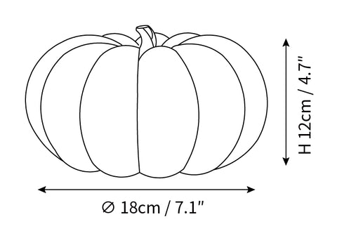 ∅ 7.1″ x H 4.7″ / Dia 18cm x H 12cm