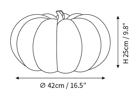 ∅ 16.5″ x H 9.8″ / Dia 42cm x H 25cm