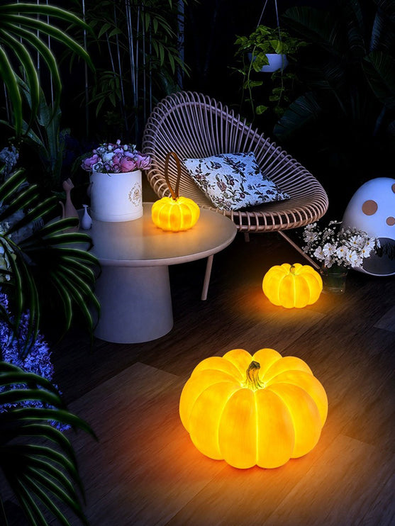 Pumpkin Resin Table Lamp