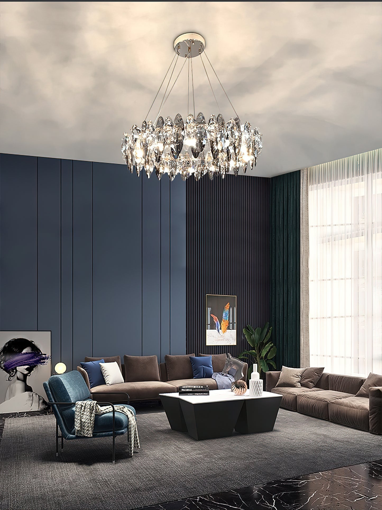 Raindrop Crystal Chandelier