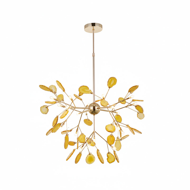 Lustre en flocons d'agate