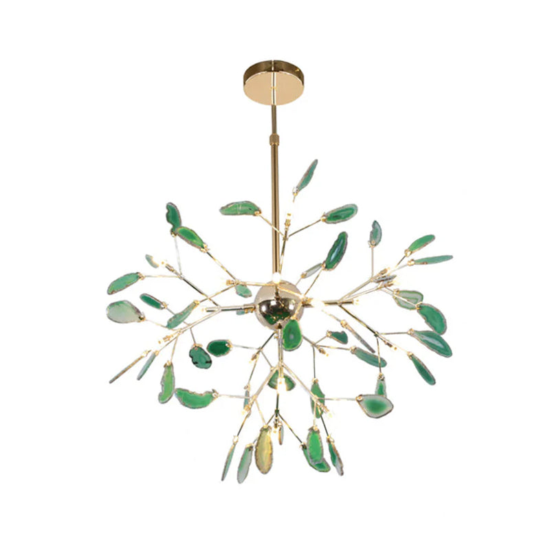 Lustre en flocons d'agate