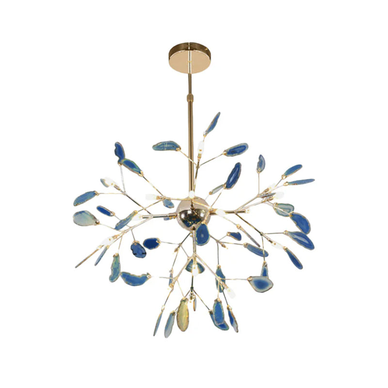 Lustre en flocons d'agate