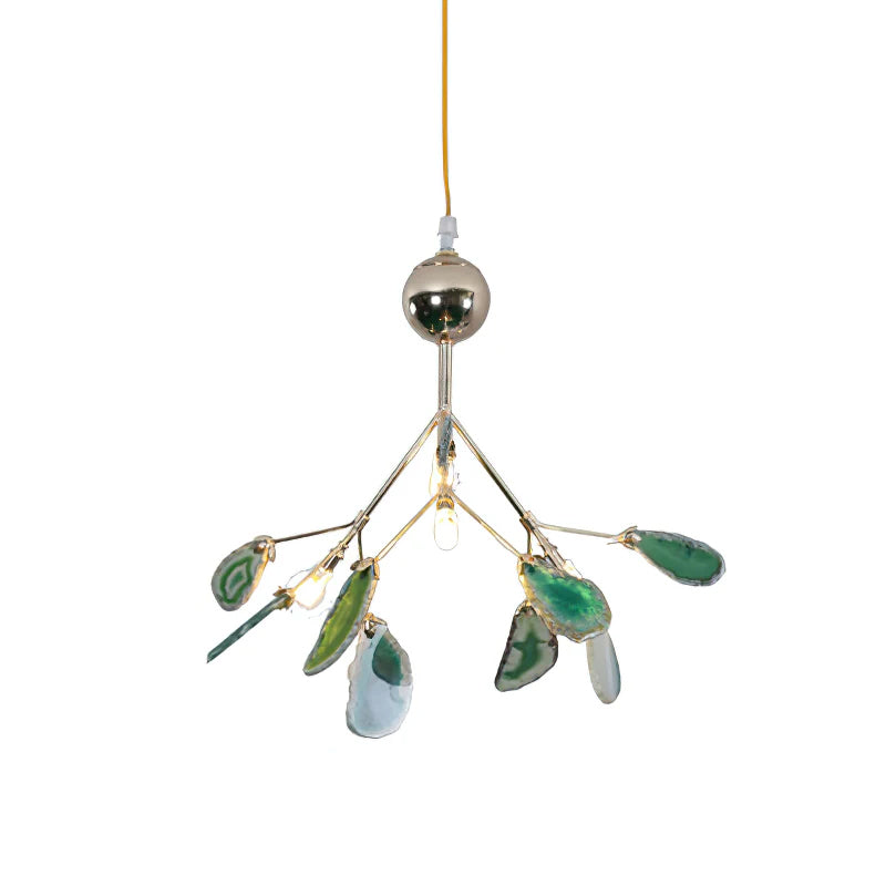 Lustre en flocons d'agate