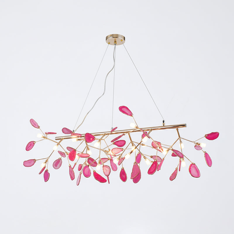 Lustre en flocons d'agate