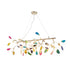 Lustre en flocons d'agate