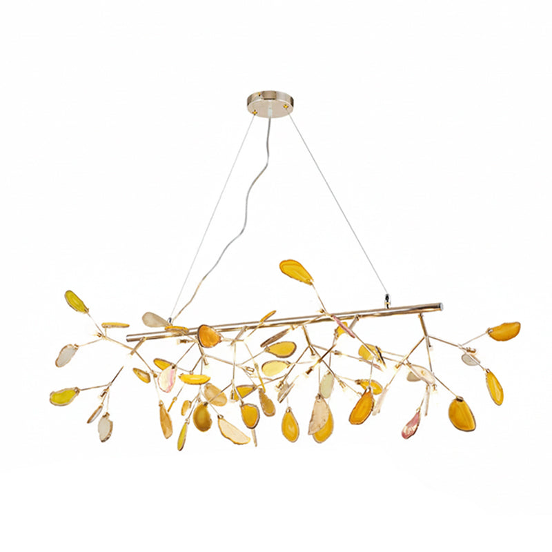 Lustre en flocons d'agate