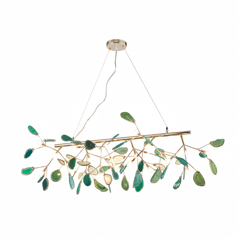 Lustre en flocons d'agate