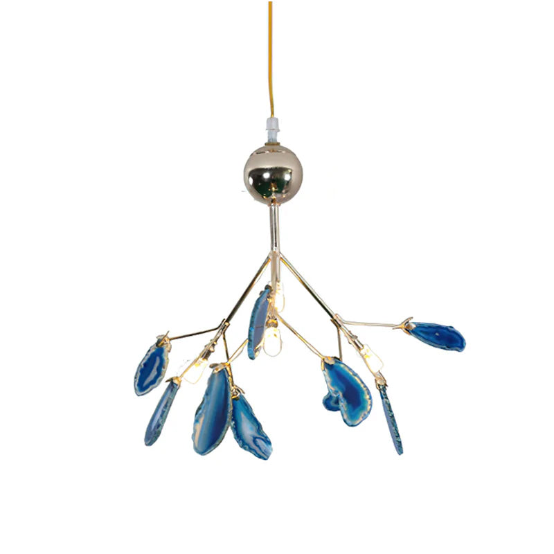 Lustre en flocons d'agate