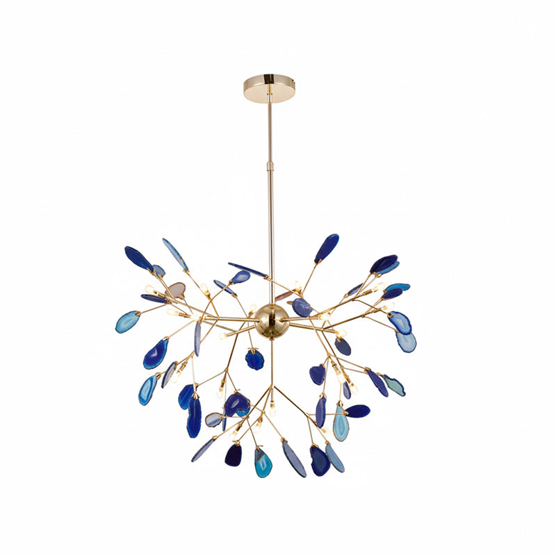 Lustre en flocons d'agate
