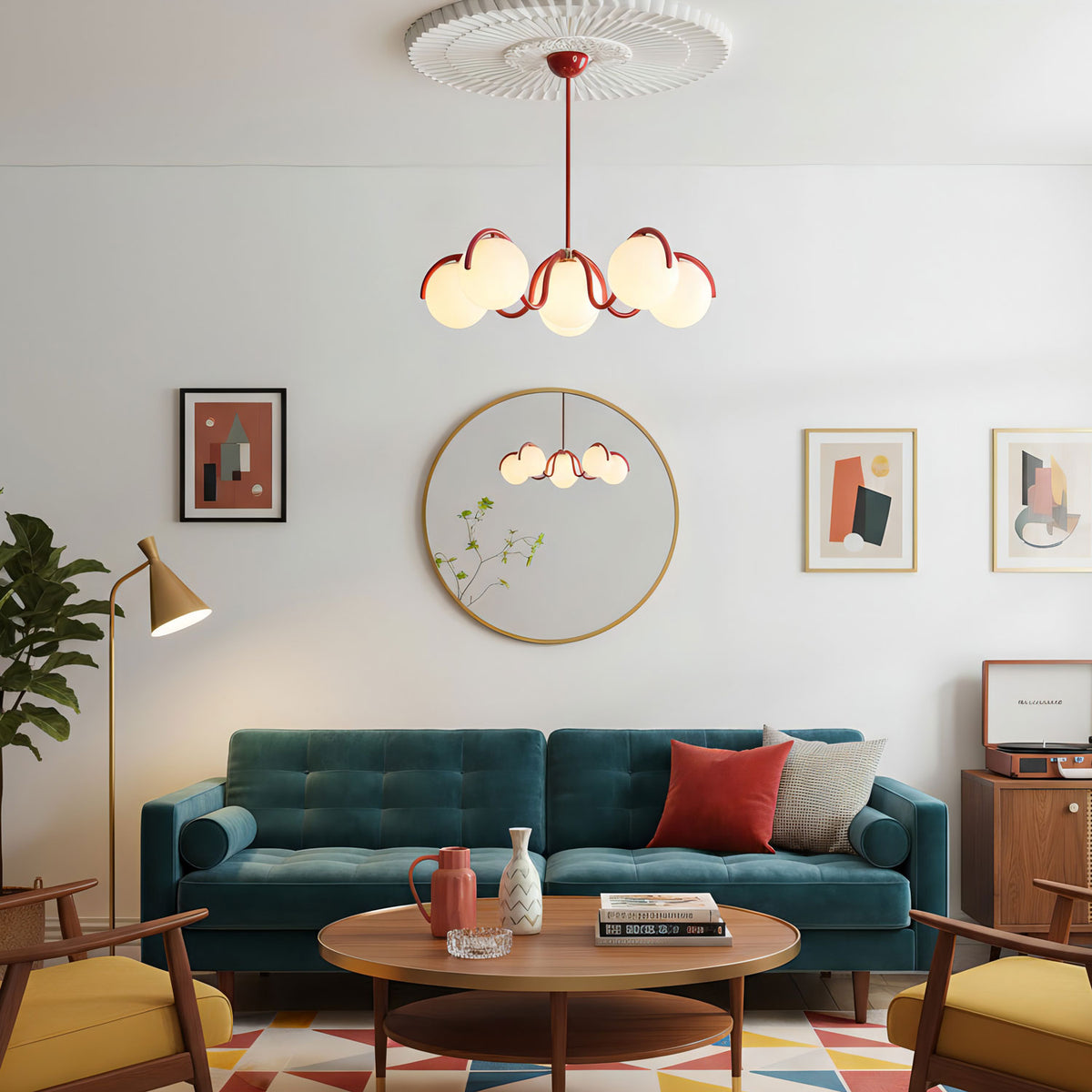 Reedway Curve Linear Chandelier – detail 2