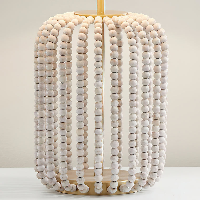 Remy Wood Bead Table Lamp