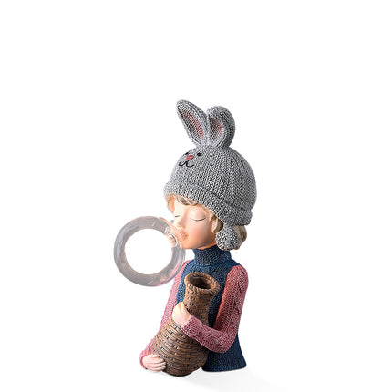 Resin Series-Rabbit Girl Table Lamp