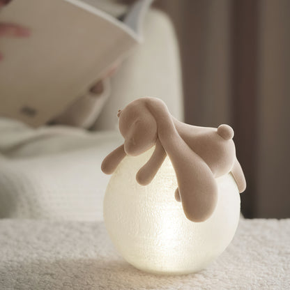 Resin Series-Cute Rabbit Table Lamp