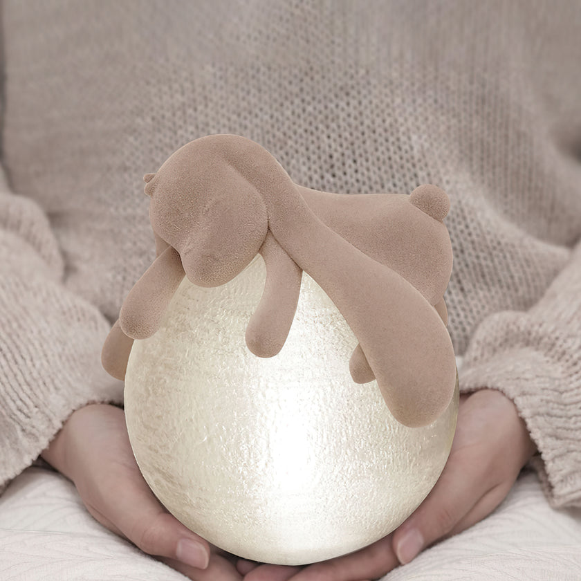 Resin Series-Cute Rabbit Table Lamp