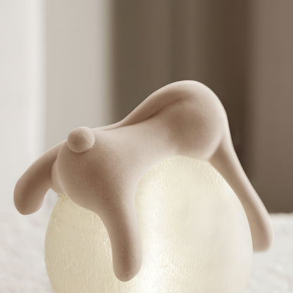 Resin Series-Cute Rabbit Table Lamp