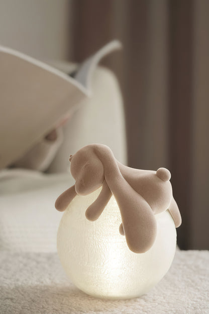 Resin Series-Cute Rabbit Table Lamp