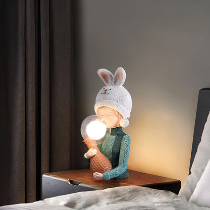 Resin Series-Rabbit Girl Table Lamp