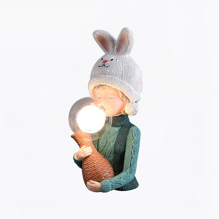 Resin Series-Rabbit Girl Table Lamp