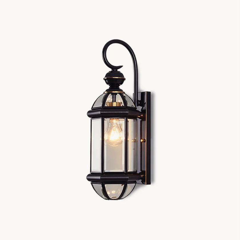 Retro Brass Outdoor Wall Lamp