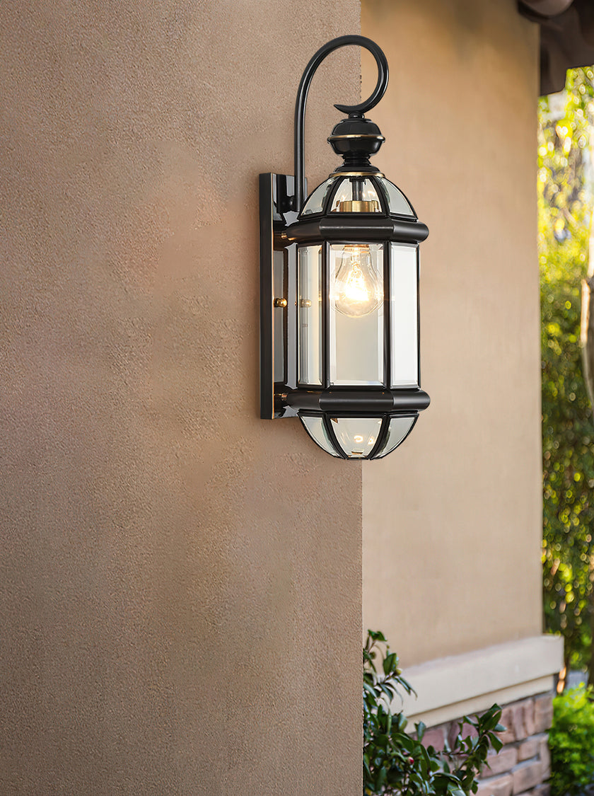 Retro Brass Outdoor Wall Lamp