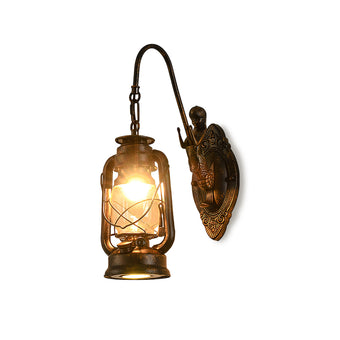 Retro Iron Paint Wall Lamp