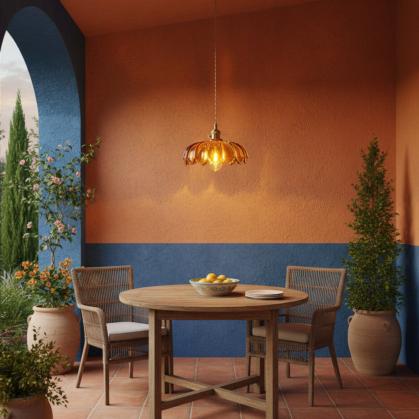 Retro Petal Pendant Lamp
