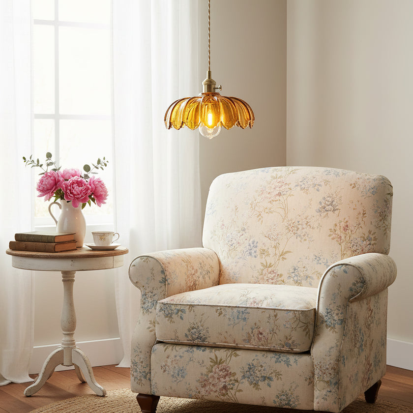 Retro Petal Pendant Lamp